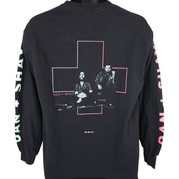 Dan + Shay T Shirt Mens Size Large Black Country Pop Music Duo - Picture 3 of 7